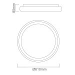 ORLICKI  50W LED 3000K 230V 3723lm - OR-OR81282