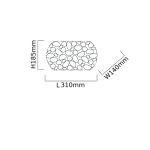 ORLICKI Carera Cromo Parette 1xG9 max 7W LED 230V - OR-OR81473