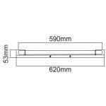 ORLICKI Primo 620 IP44 *   1xT8 max 9W LED 230V - OR-OR81749