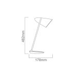 ORLICKI Elmo Tavolo Bianco 1xE27 max 8W LED 230V - OR-OR81794