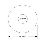 ORLICKI Ufo Nero 1xGU10 max 8W LED 230V - OR-OR81862