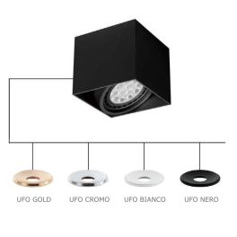   ORLICKI Cardi I Nero / Ufo Cromo 1xGU10 max 8W LED 230V - OR-OR81947