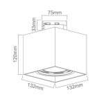 ORLICKI Cardi Nero Track / Ufo Nero  1xGU10 max 8W LED 230V - OR-OR82845