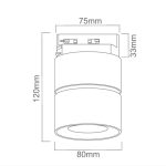ORLICKI Mone Nero Track * 1X7W 3000K 230V 522lm - OR-OR82869