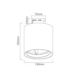 ORLICKI Neo Nero Mobile Track / Ufo Nero 1xGU10 max 8W LED 230V - OR-OR82968