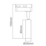 ORLICKI Slimi Rose Gold Track 1xG9 max 3,5W LED 230V - OR-OR83071