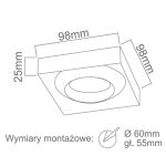 ORLICKI Astro Nero 1xGU10 max 8W LED 230V - OR-OR83279