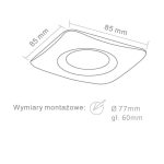 ORLICKI Bello Bianco IP44 1xGU10 max 8W LED 230V - OR-OR83323
