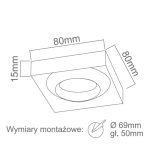 ORLICKI Dardo Mobile 1xGU10 max 8W LED 230V - OR-OR83378