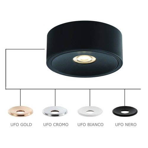 ORLICKI Neo Nero Slim KG / Ufo Cromo 1xGU10 max 8W LED 230V - OR-OR83644