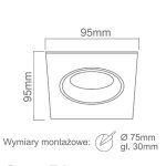 ORLICKI Osta Bianco 1xGU10 max 8W LED 230V - OR-OR83682