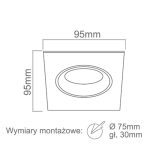 ORLICKI Osta Nero 1xGU10 max 8W LED 230V - OR-OR83699