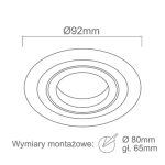 ORLICKI Pio Nero 1xGU10 max 8W LED 230V - OR-OR83729