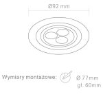 ORLICKI Pio LED Alluminio * 3x1W LED 3000K 230V - OR-OR83736