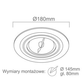   ORLICKI Puro Bianco 1xES111 GU10 max 16W LED 230V - OR-OR83743