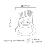 ORLICKI Scudo 1xGU10 max 8W LED 230V - OR-OR83804