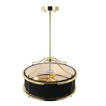 ORLICKI Stanza Gold / Nero S 3xE27 max 15W LED 230V - OR-OR84139