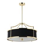 ORLICKI Stanza Gold / Nero M 4xE27 max 15W LED 230V - OR-OR84146