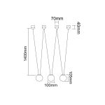 ORLICKI Movo III 3xG9 max 8W LED 230V - OR-OR84252