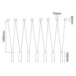 ORLICKI Viva VII Nero 7xG9 max 3,5W LED 230V - OR-OR84344