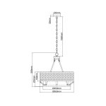 ORLICKI Verno Old Gold 6xE14 Max 12W LED 230V - OR-OR84382