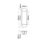 ORLICKI Libero Parette Gold / Nero 2xE14 Max 12W LED 230V - OR-OR84535