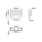 ORLICKI Verno Parette Cromo 2xE14 Max 12W LED 230V - OR-OR84597