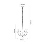 ORLICKI Castella 6xE14 max 8W LED 230V - OR-OR84764