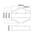 ORLICKI Gerdo Parette Gold 2xE14 Max 12W LED 230V - OR-OR84832