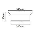 ORLICKI Famburo PL Gold 39 3xE14 Max 12W LED 230V - OR-OR84870