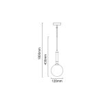 ORLICKI Ero I Gold C 1xG9 max 8W LED 230V - OR-OR85013