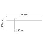 ORLICKI Bene Parette Nero / Gold 60* 7W LED 3000K 230V 284lm - OR-OR85082