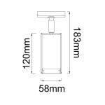 ORLICKI Lea Track Cromo 1xGU10 max 8W LED 230V - OR-OR85228