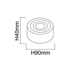 ORLICKI Rullo Gold Mini IP44 * 1X5,5W LED 3000K 230V 240lm - OR-OR85303