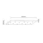 ORLICKI Ero XII Gold 80X25 12xG9 max 8W LED 230V - OR-OR85457