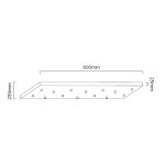 ORLICKI Ero XIV Gold 80X25 14xG9 max 8W LED 230V - OR-OR85488