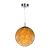 REALITY Universe Pendant lamp LED Size:30*30*120cm 1x18W 1440Lm 3000K. Shade in Glass amber  - REAL-324901-22