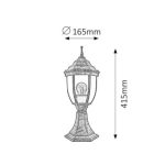 Rábalux Nizza kült talp42cm E27 60W a.arany IP43