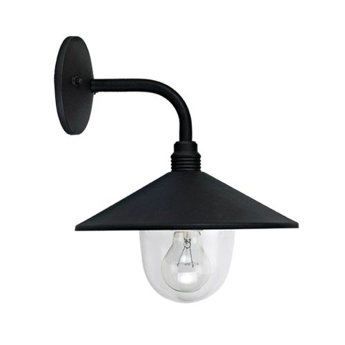 Viokef PILOS black outdoor wall lamp