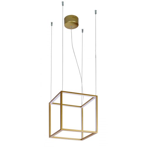 VIOKEF Pendant Light L:400x400 Gold Cube - VIO-4207100