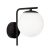 Viokef Danae black wall lamp