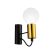 Viokef Volter black wall lamp