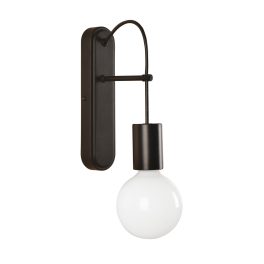 Viokef Gloria black wall lamp