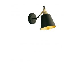 Viokef Menta black wall lamp