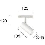 VIOKEF Spot Track White 10W Magnetic - VIO-4244001
