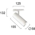 VIOKEF Spot Track White 20W Magnetic - VIO-4244101
