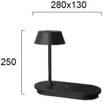 Viokef KING black table lamp