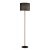 Viokef Alexander black indoor floor lamp
