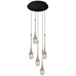 Viokef STAR LIGHT black chandelier