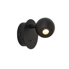 Viokef SEBASTIAN black wall lamp
